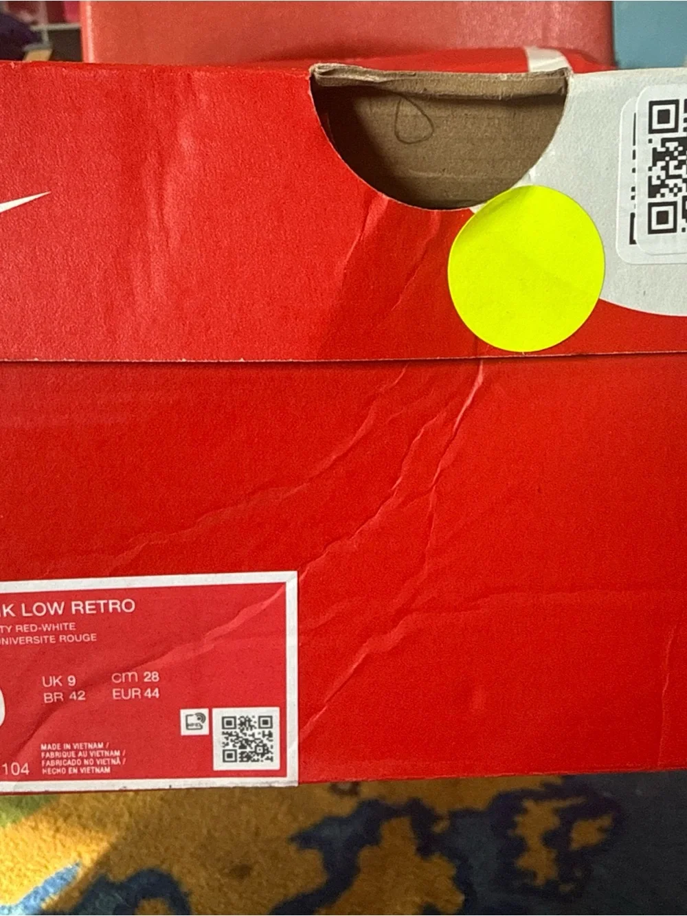 Size 10 - Nike Dunk 2025 Low St. John's, Custom Hand Painted “ CARTOON TIME “